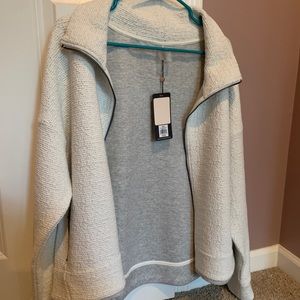 CALIA White Workout Zip Up